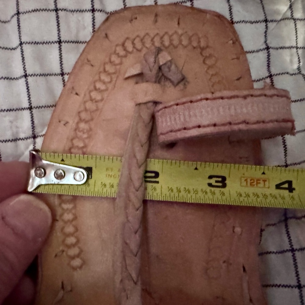 Handcrafted Tan Leather Sandals NWOT - Picture 8 of 9